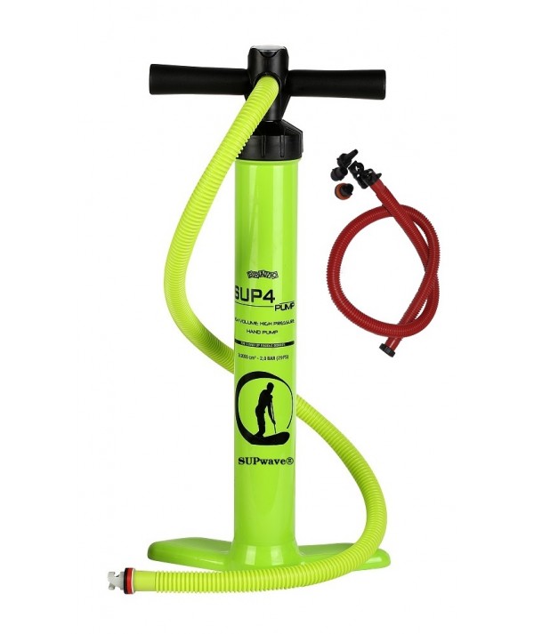 SUPwave® SUP -4 Doppel/Einfachhub Handpumpe mit weiteren Schlauch