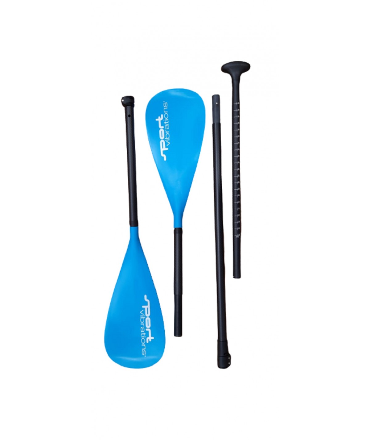 Sport-Vibrations 4-teiliges SUP Paddel CarbonComp 8'0" inkl. 2.Paddelblatt mit Kajakfunktion