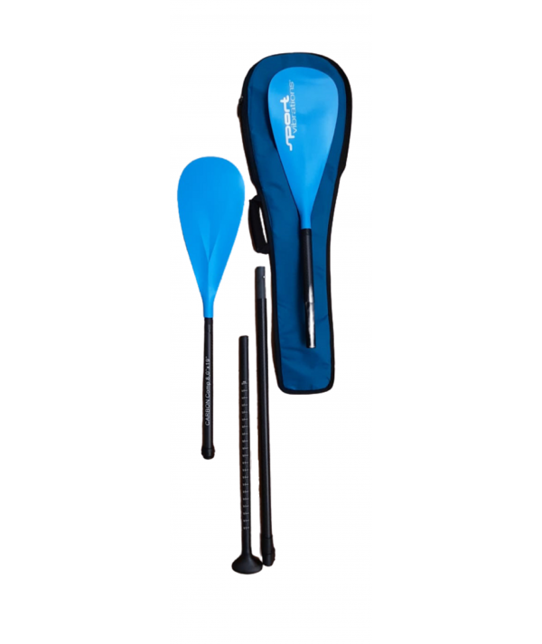 Sport-Vibrations 4-teiliges SUP Paddel CarbonComp 8'0" inkl. 2.Paddelblatt mit Kajakfunktion und Quality-Bag/Tasche